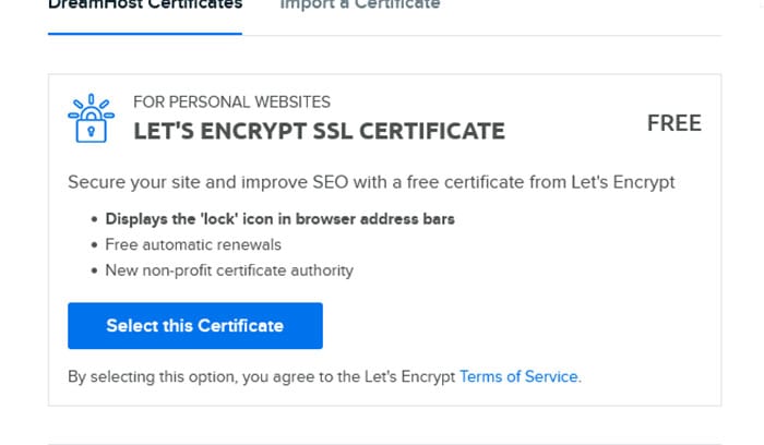 Install SSL for your blog